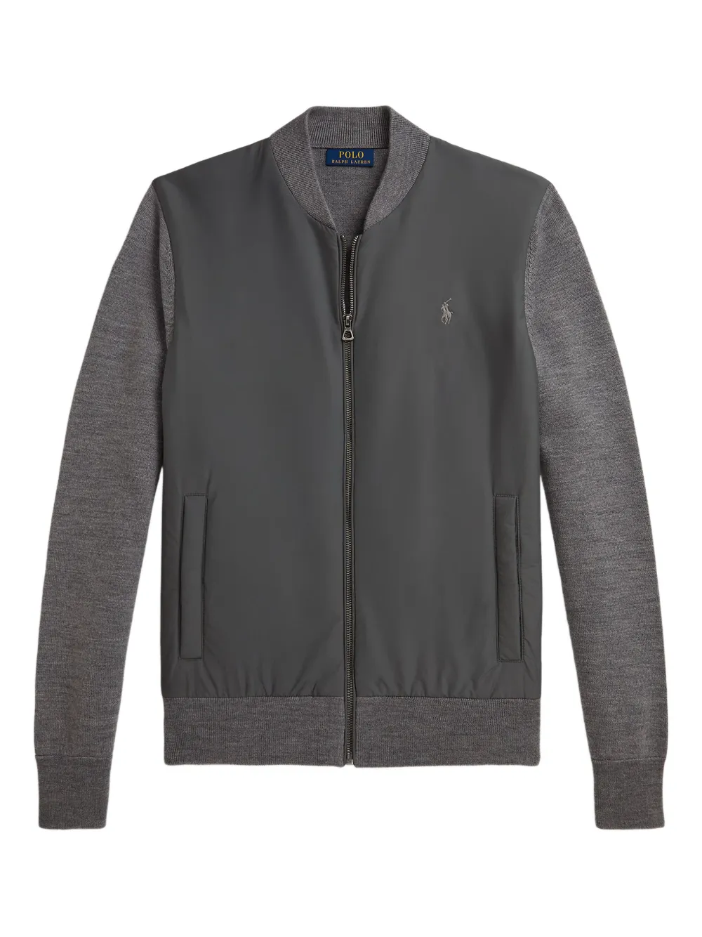 

Толстовка на молнии со вставками POLO RALPH LAUREN, серый