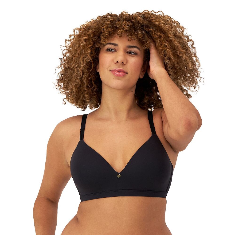 

Maidenform Everyday Luxe Беспроводной трансформируемый бюстгальтер-футболка с бретелями DM2402, черный