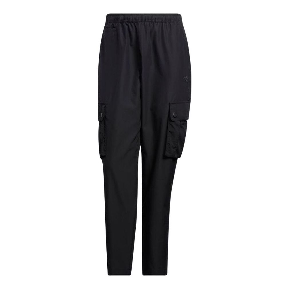 

Повседневные брюки Men's adidas originals Solid Color Big Pocket Cargo Casual Pants/Trousers Black HU1155