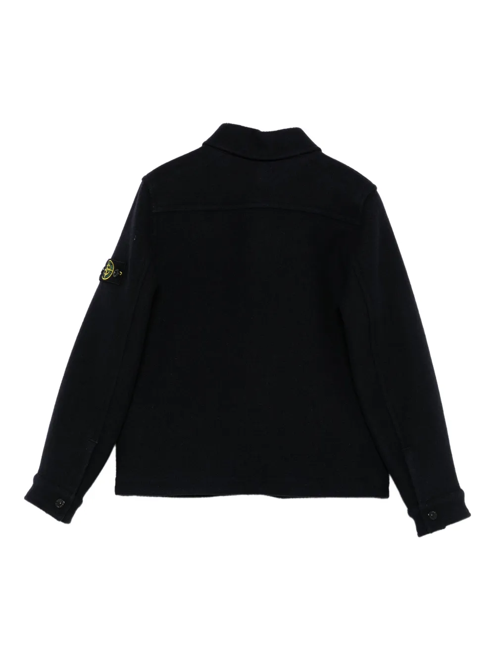 Куртка на молнии с накладным карманом Stone Island Junior, синий — фото 2