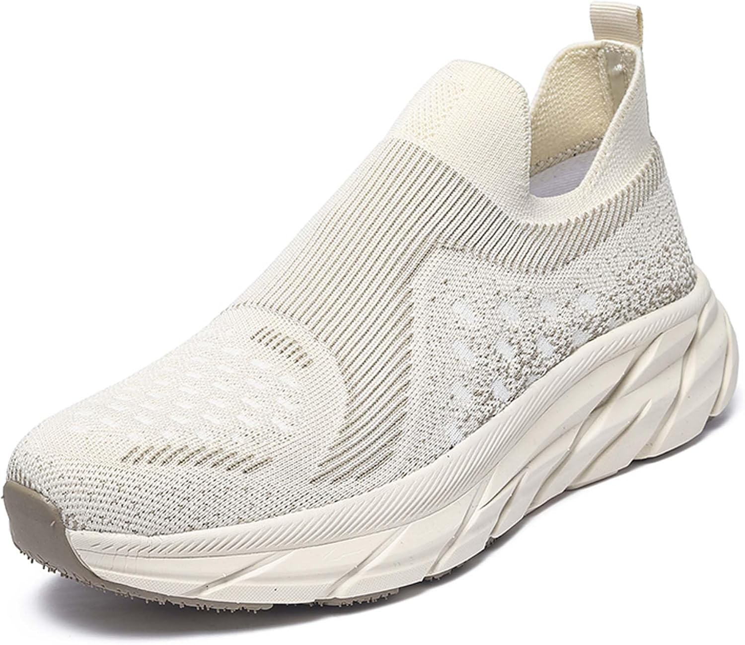 

Женские и мужские повседневные кроссовки для прогулок, дышащие вязаные сетчатые кеды, легкие беговые кроссовки, обувь для фитнеса в помещении, обувь для вождения, спортивная обувь для улицы, удобная, мягкая, противоскользящая Vtiao, бежевый