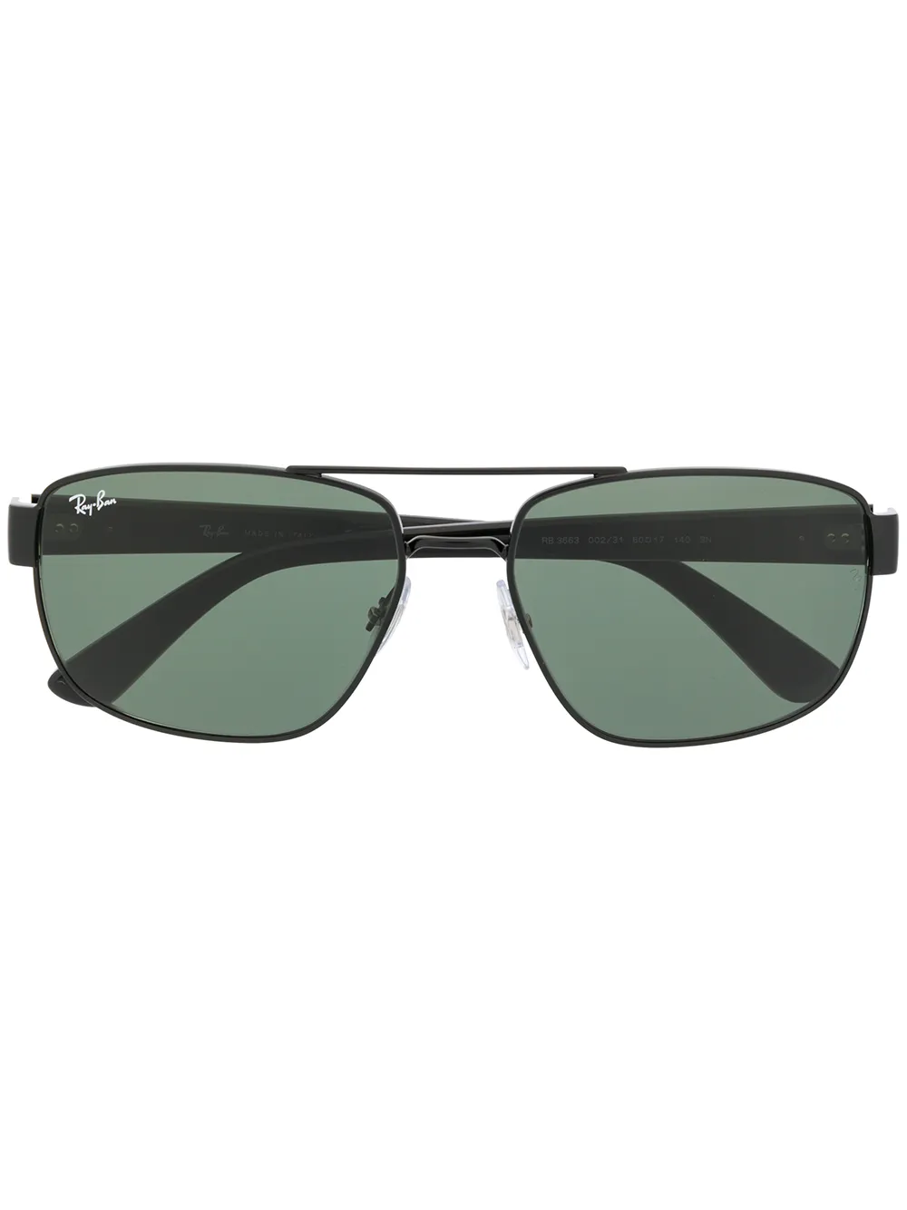 

Солнцезащитные очки в прямоугольной оправе Ray-Ban, черный