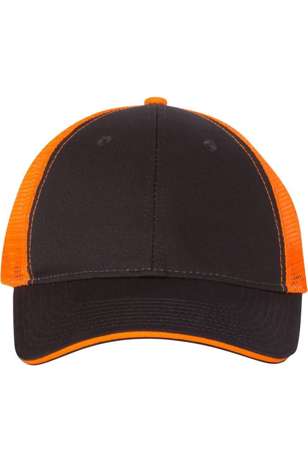 

Кепка дальнобойщика Valucap Sandwich, цвет charcoal/ neon orange