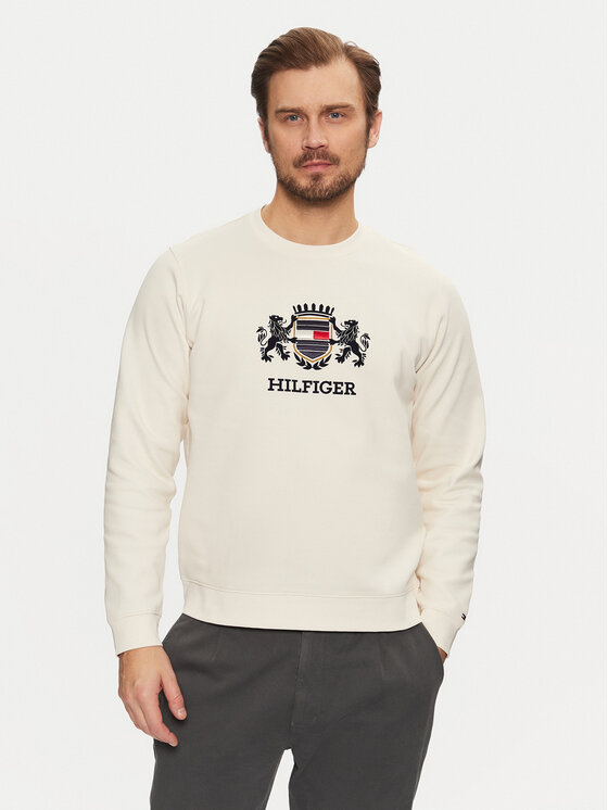 

Толстовка обычного кроя Icon MW0MW38349 Tommy Hilfiger, экрю