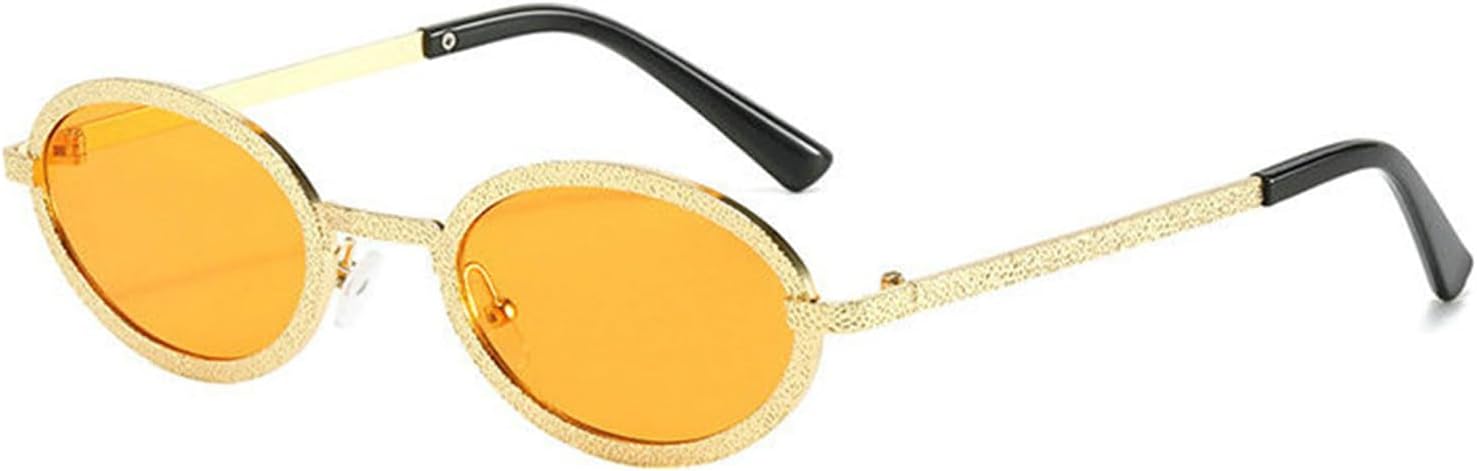 

Солнцезащитные очки Willochra в винтажном стиле металл-панк, модель 2025, мужские, дизайнерские, маленькие, овальные, ретро, ​​модные, для активного отдыха, женские, милые, Yellow