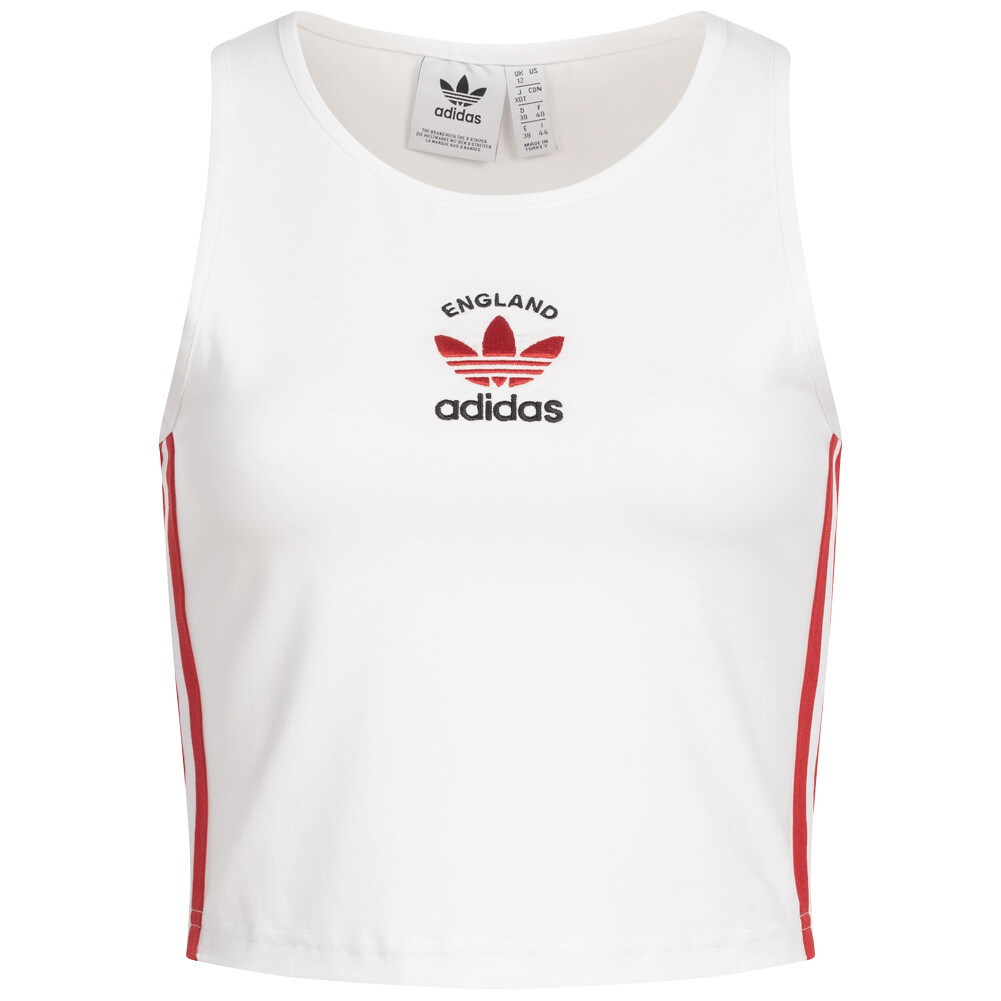 

Укороченная женская майка с 3 полосками Англия Adidas Originals