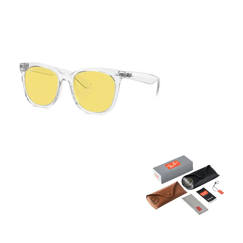 

RayBan Литой квадратной формы солнцезащитные очки унисекс, Yellow