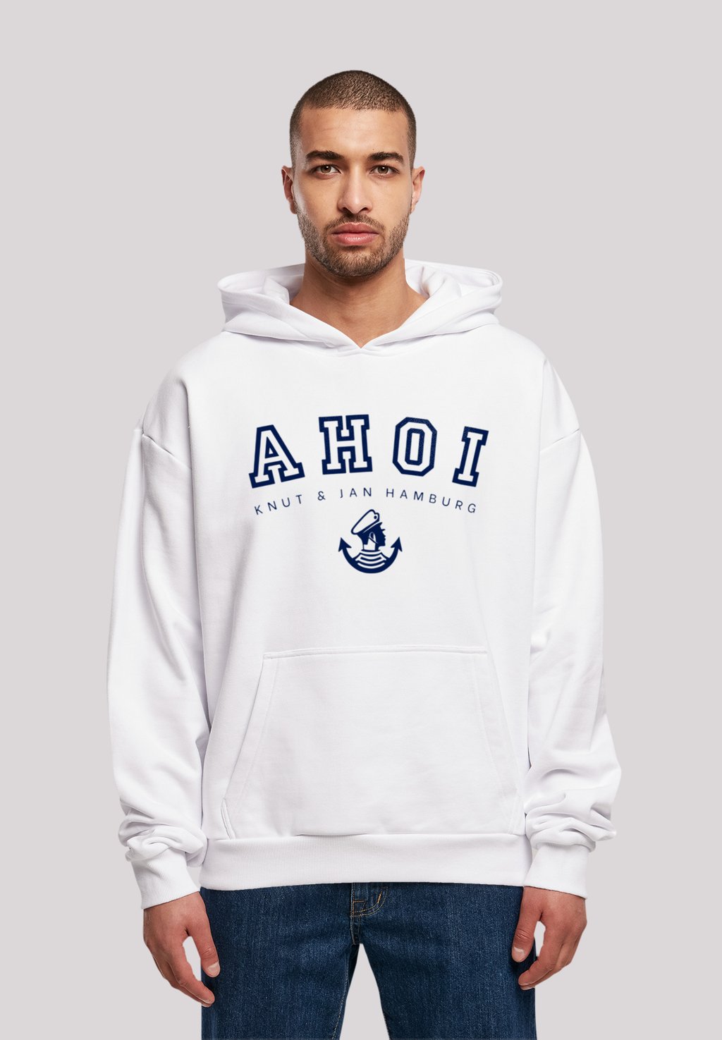 

Толстовка ULTRA HEAVY AHOI KNUT JAN HAMBURG - Hoodie F4NT4STIC, белый
