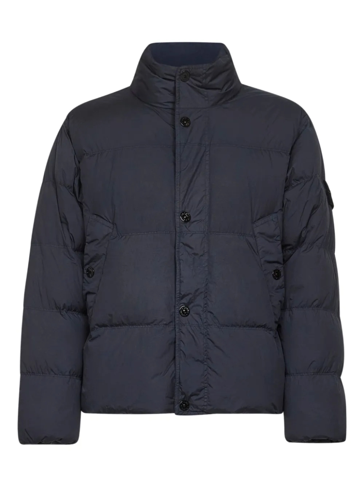 

Пуховик с нашивкой-логотипом Stone Island, синий