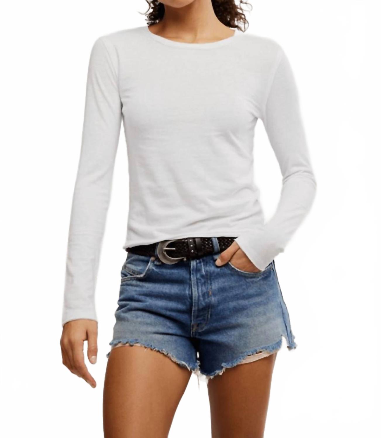 

Футболка с длинным рукавом Nova белого цвета Free People, белый