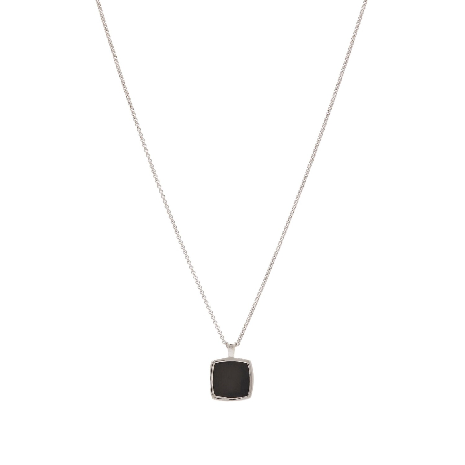 

Ожерелье Tom Wood Cushion Pendant Necklace, цвет Onyx