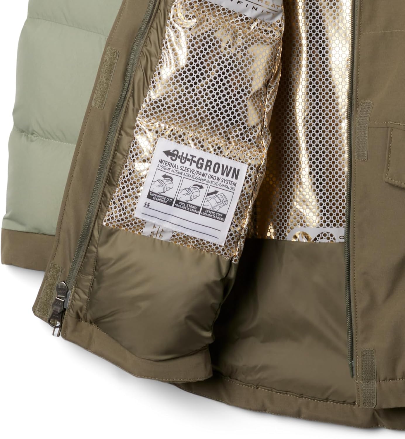 Columbia Girls Marquam Peak Fusion III Parka, Stone Green/Safari — фото 3