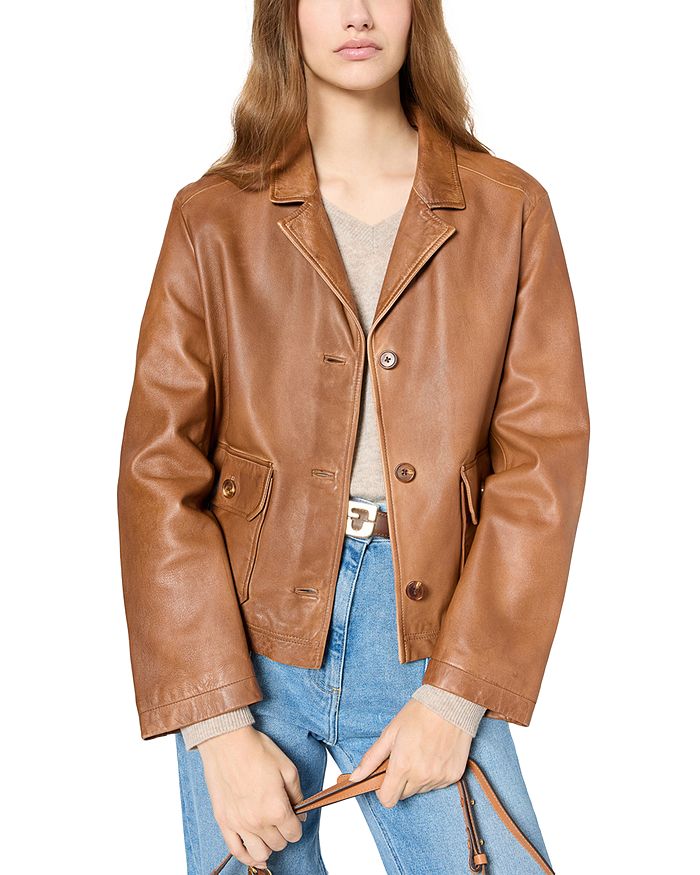 

Кожаная куртка Rosel Gerard Darel, коричневый
