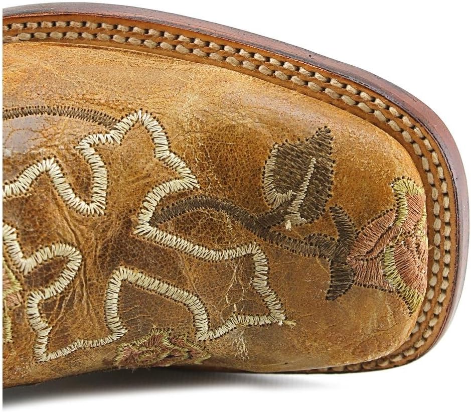 Мужские кожаные ботинки Ferrini Mens Colt из страуса с круглым носком, средней высоты, коричневые Ferrini Italia, коричневый — фото 4