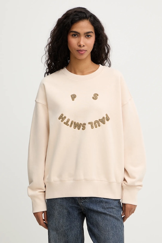 

Хлопковая толстовка PS Paul Smith, бежевый