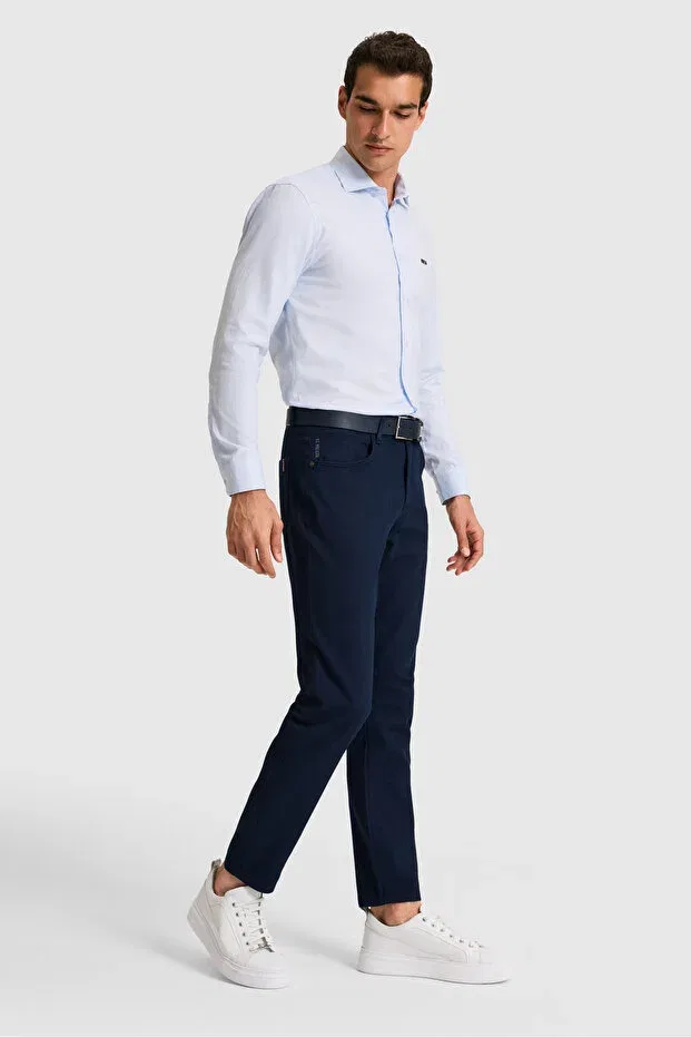 Мужские брюки из хлопка U.S. Polo Assn., Navy Blue — фото 4