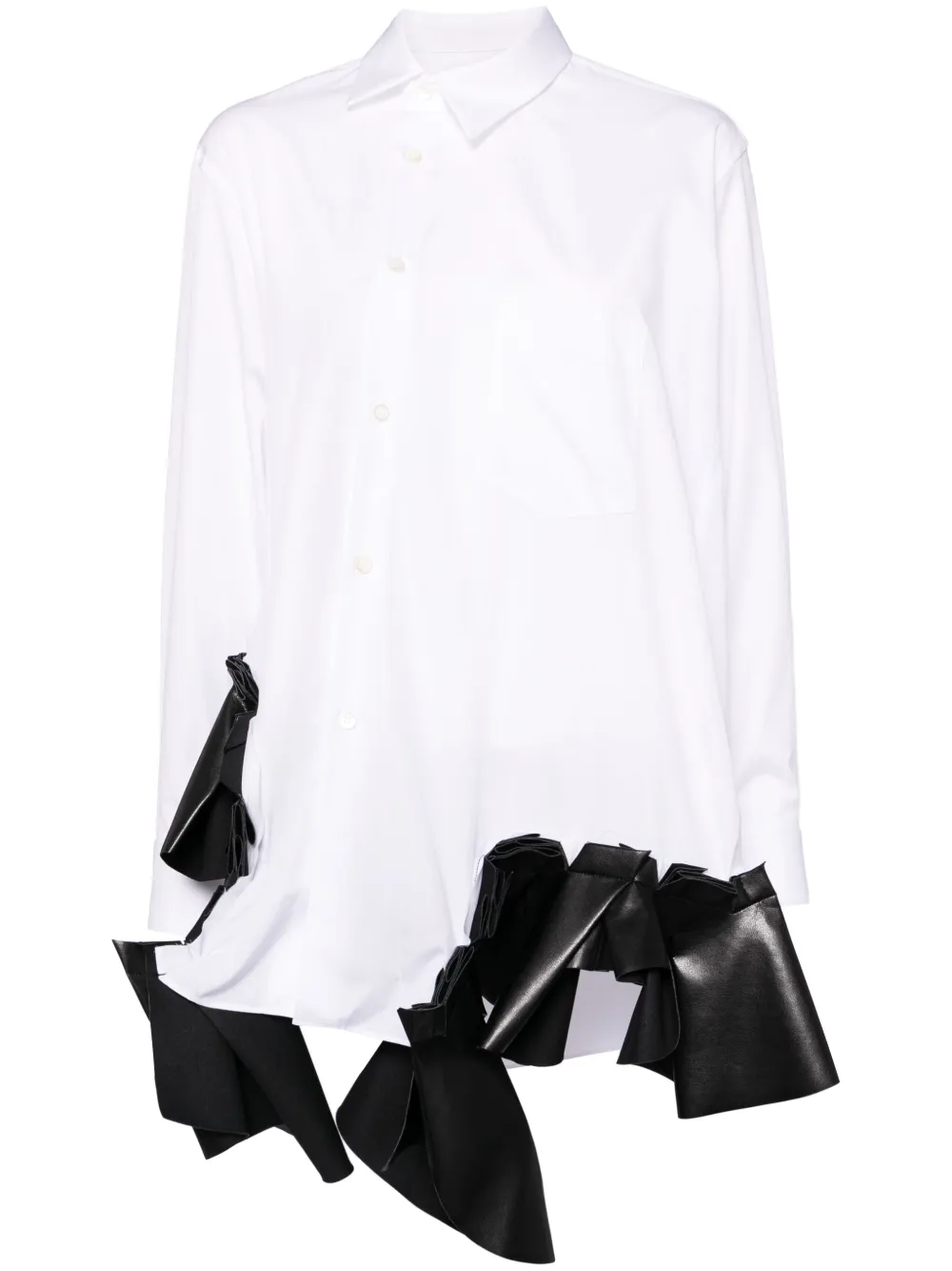 

Рубашка асимметричного кроя COMME DES GARCONS, белый