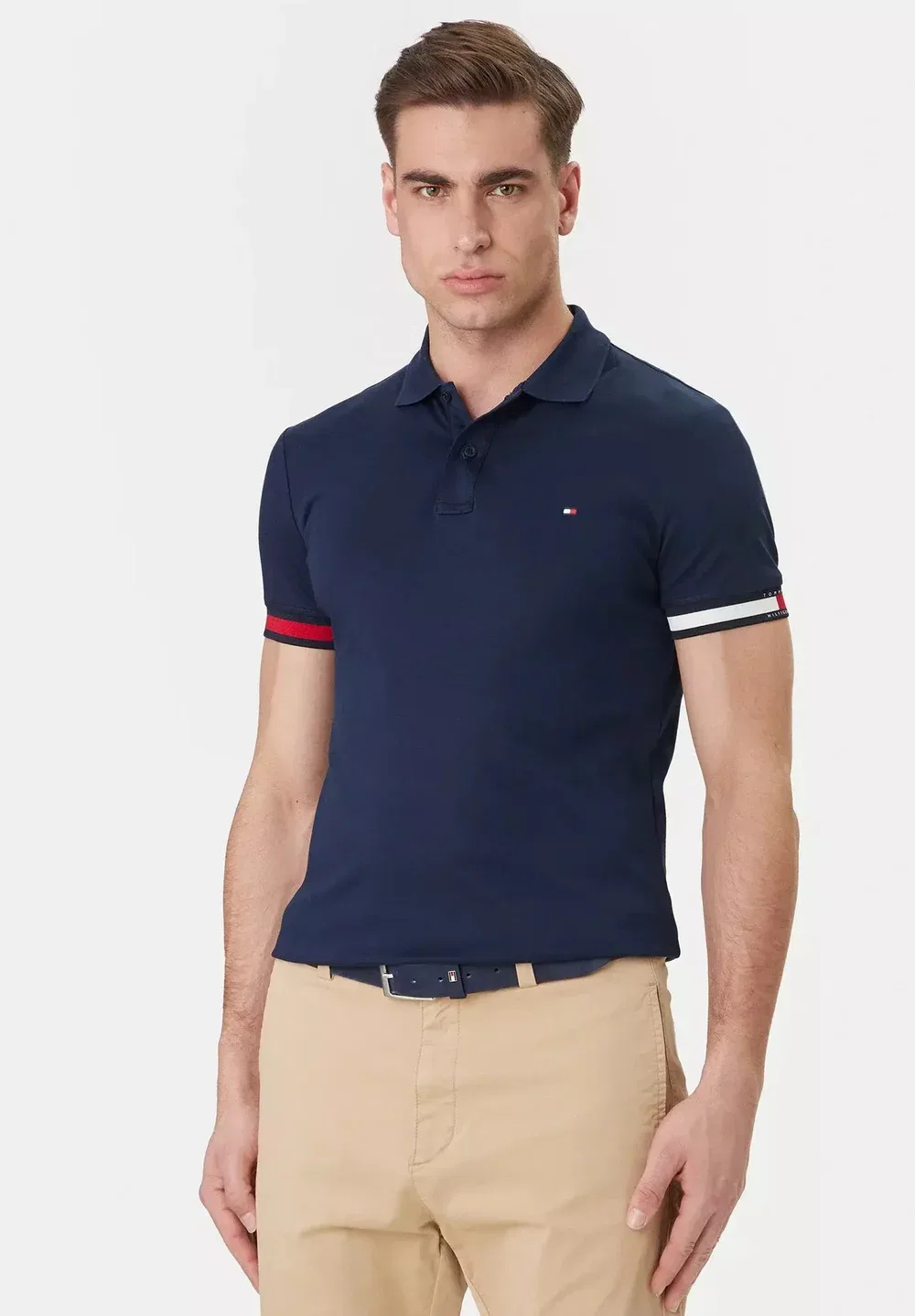Mw0Mw42743-Dcc - рубашка поло Tommy Hilfiger, Blue Denim