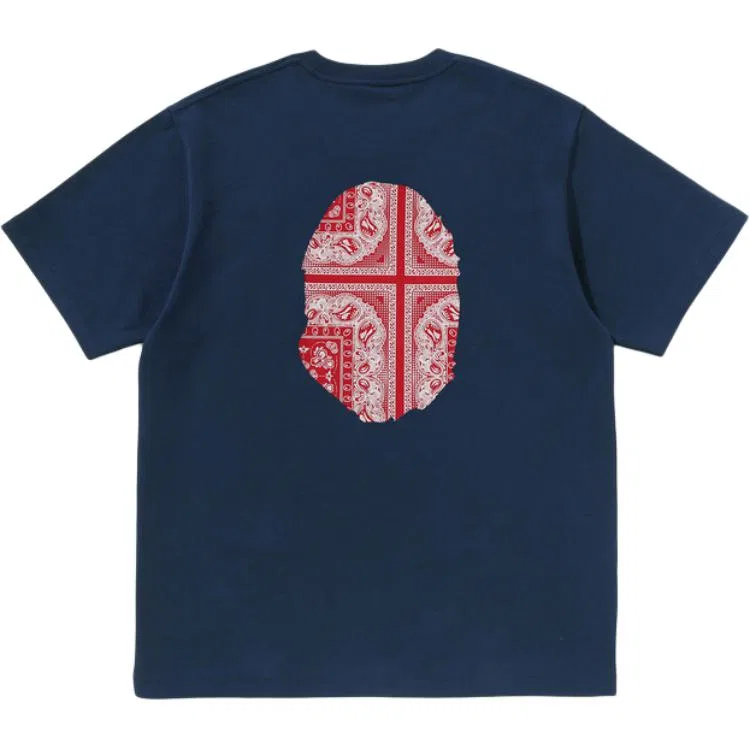 Детская футболка унисекс с коротким рукавом A BATHING APE, Marine Blue — фото 3