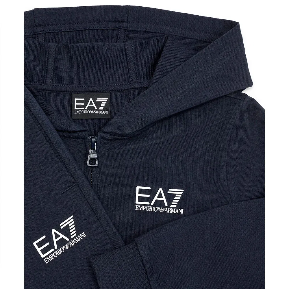 Детский спортивный костюм с капюшоном EA7 EMPORIO ARMANI, Blue — фото 3