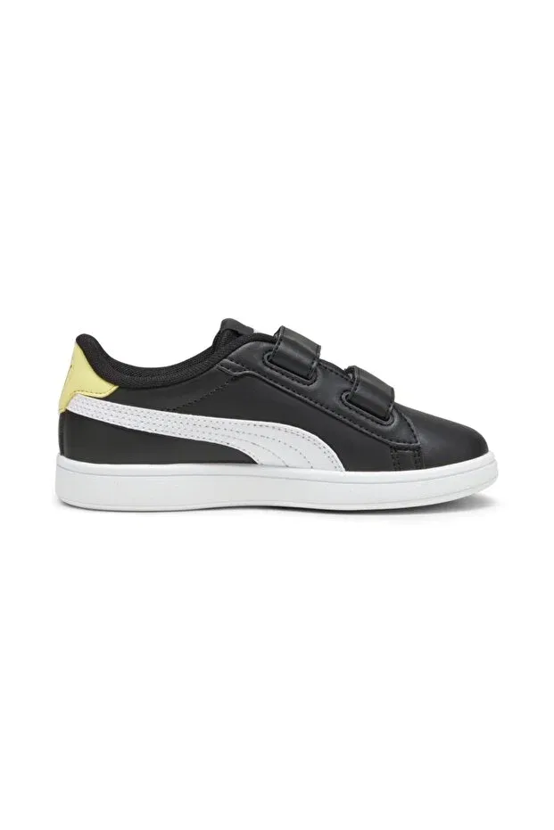 Детские кроссовки для девочек текстильные Smash 3.0 Lets Play Puma, Black — фото 2
