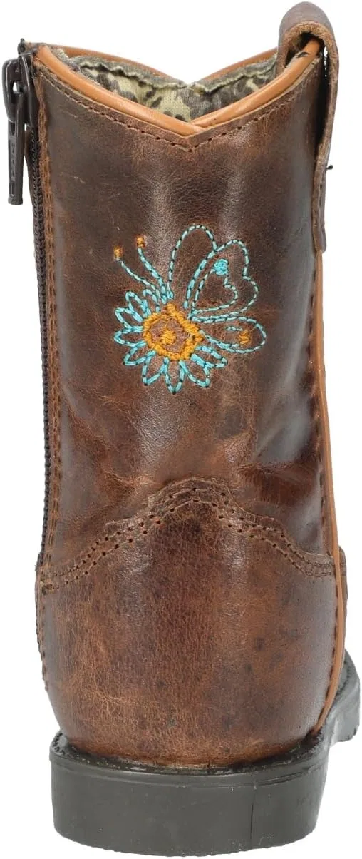 Детские сапоги для девочек с квадратным носком из кожи Autry Smoky Mountain Boots, Floralie — фото 3