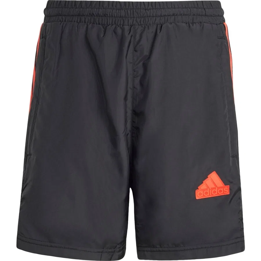 Детские спортивные шорты с принтом Sportswear Tiro Woven Shorts adidas, Черно-красный — фото 3