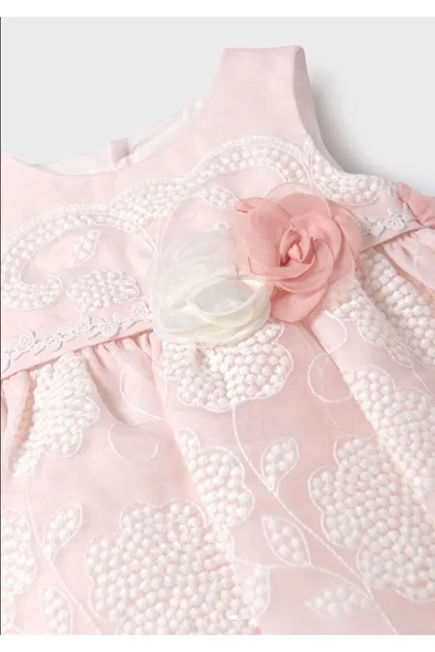 Детское платье для девочек из органзы Abel & Lula, Pink — фото 3
