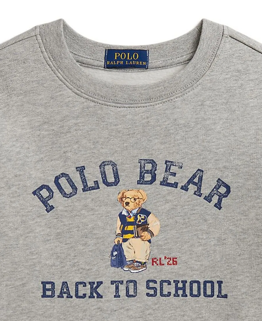 Свитшот из флиса с Polo Bear и вышивкой RL 26 Polo Ralph Lauren, Andover Heather — фото 4