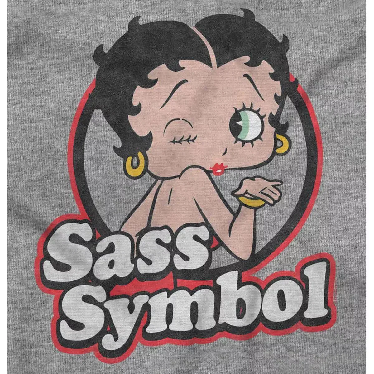 Детское боди для девочек с принтом Betty Boop Cartoon Brisco Brands, Heather — фото 2