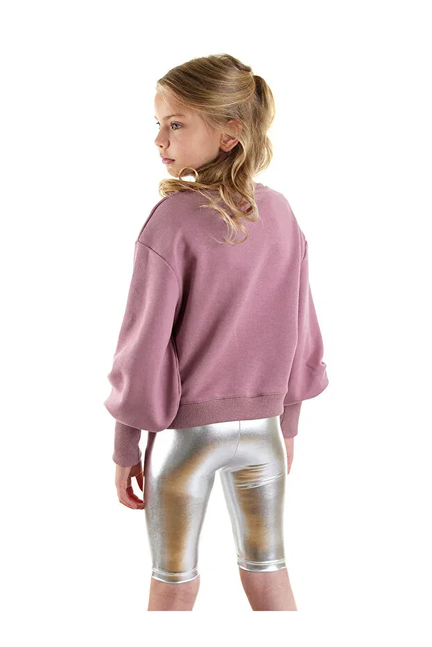 Детские свитшот для девочек с принтом Unicorn girl's dusty rose sweatshirt Denokids, Pink — фото 3