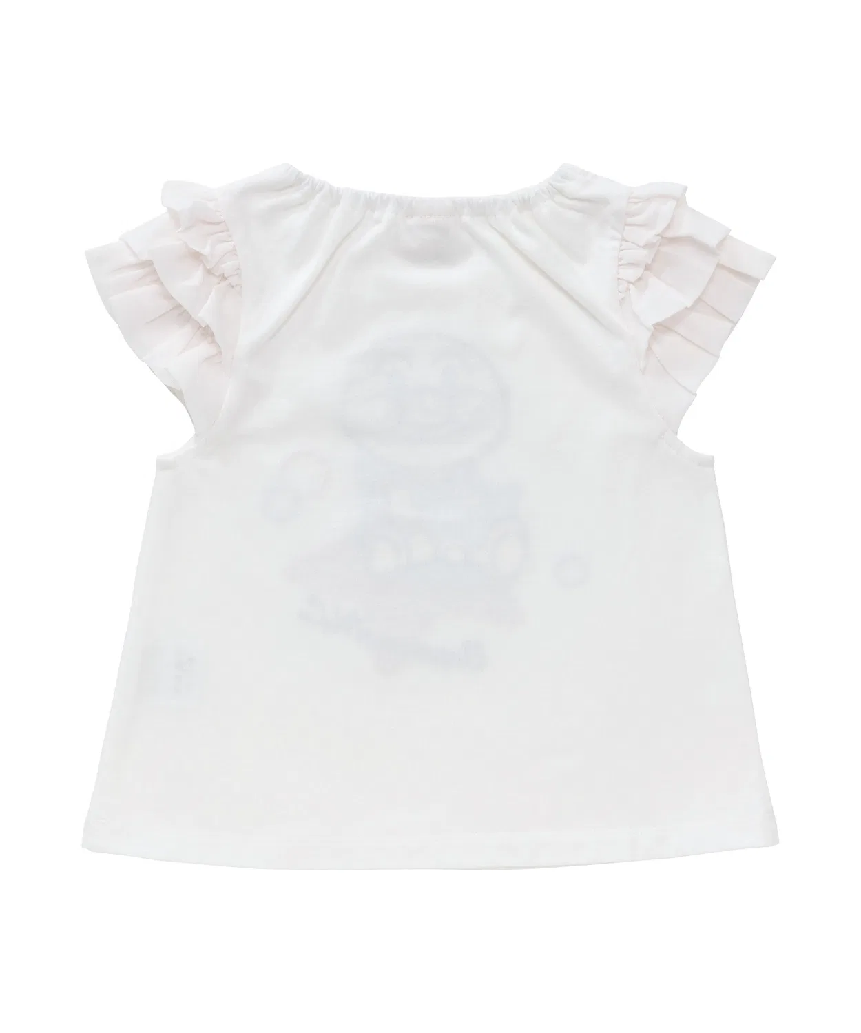 Детская футболка с фриллами и аппликацией Shell ANPANMAN KIDS COLLECTION, Off White — фото 3