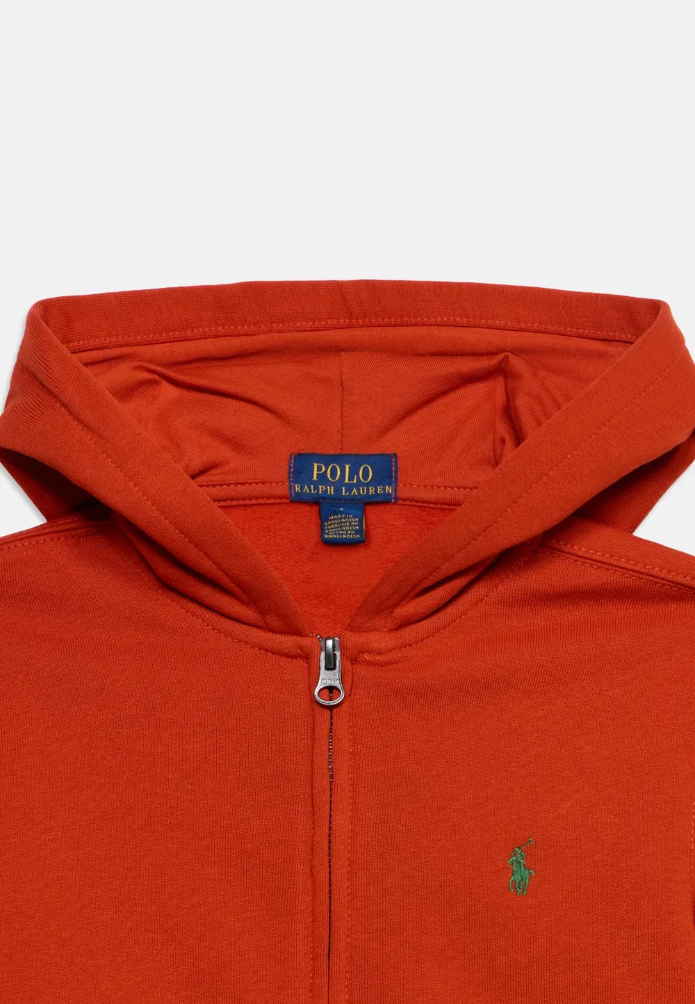 Толстовка унисекс на молнии с капюшоном Polo Ralph Lauren, Varsity Orange — фото 3