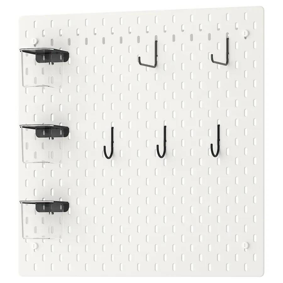

Набор для хранения Ikea Skadis 56X56, белый/черный