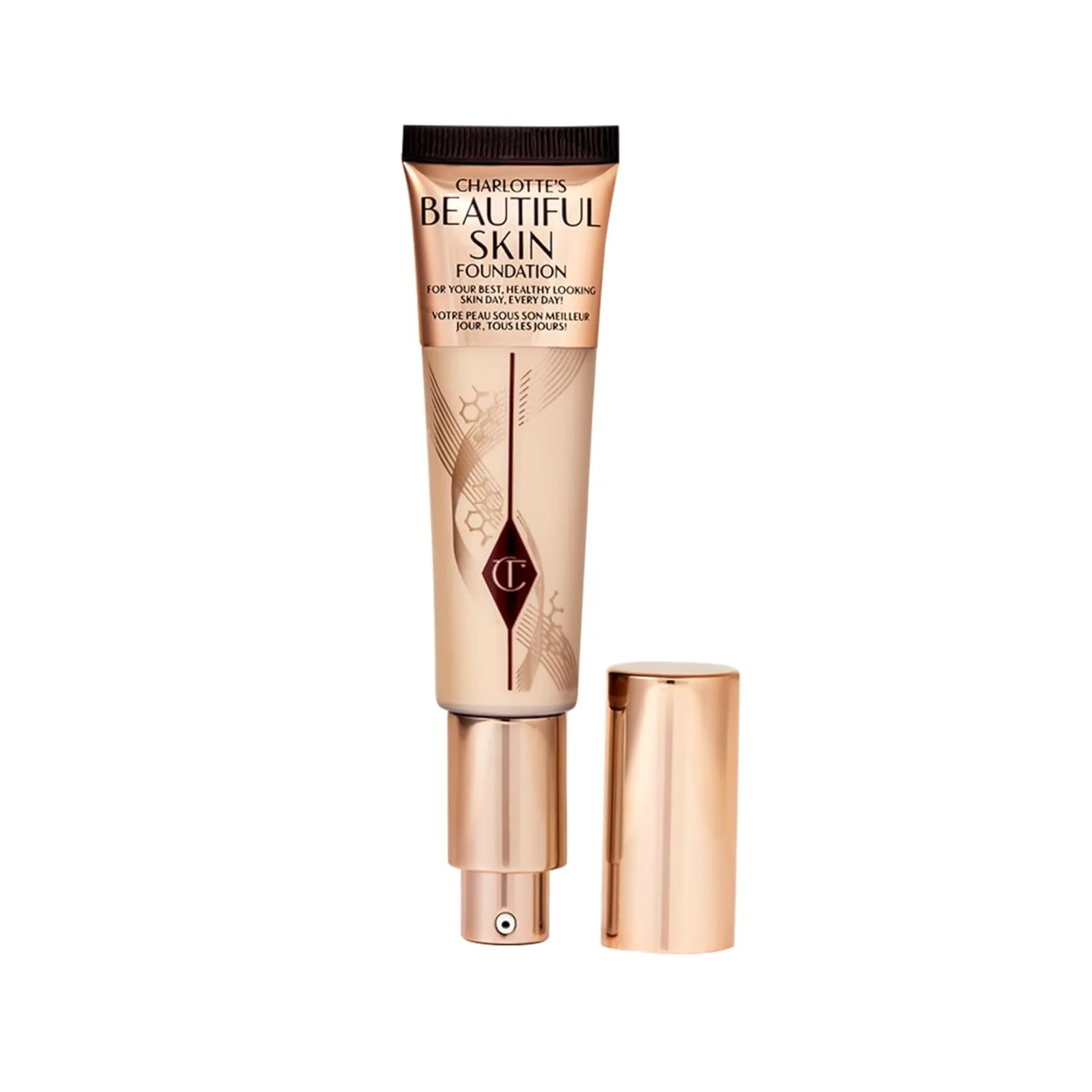 Charlotte Tilbury Beautiful Skin тональный крем среднего покрытия с увлажняющим эффектом, 02 Neutral - Fair with neutral undertones