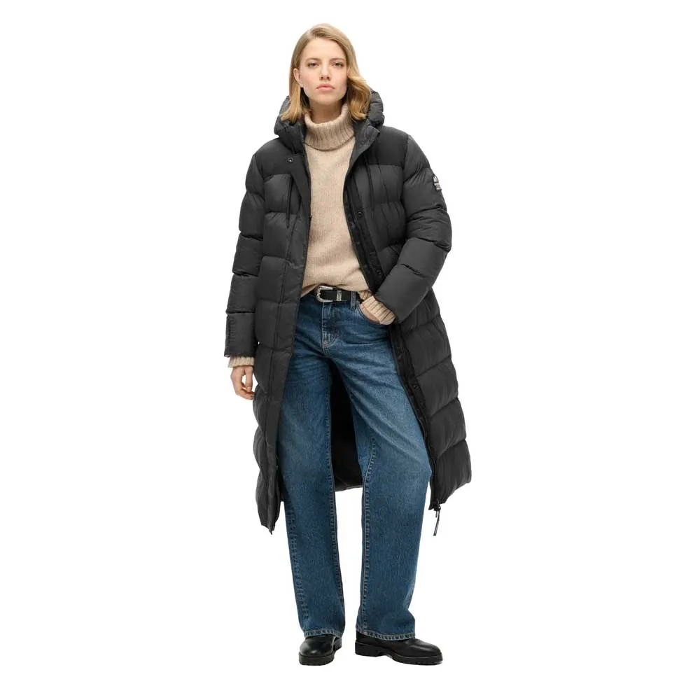 

Куртка Superdry Rips Longline, черный