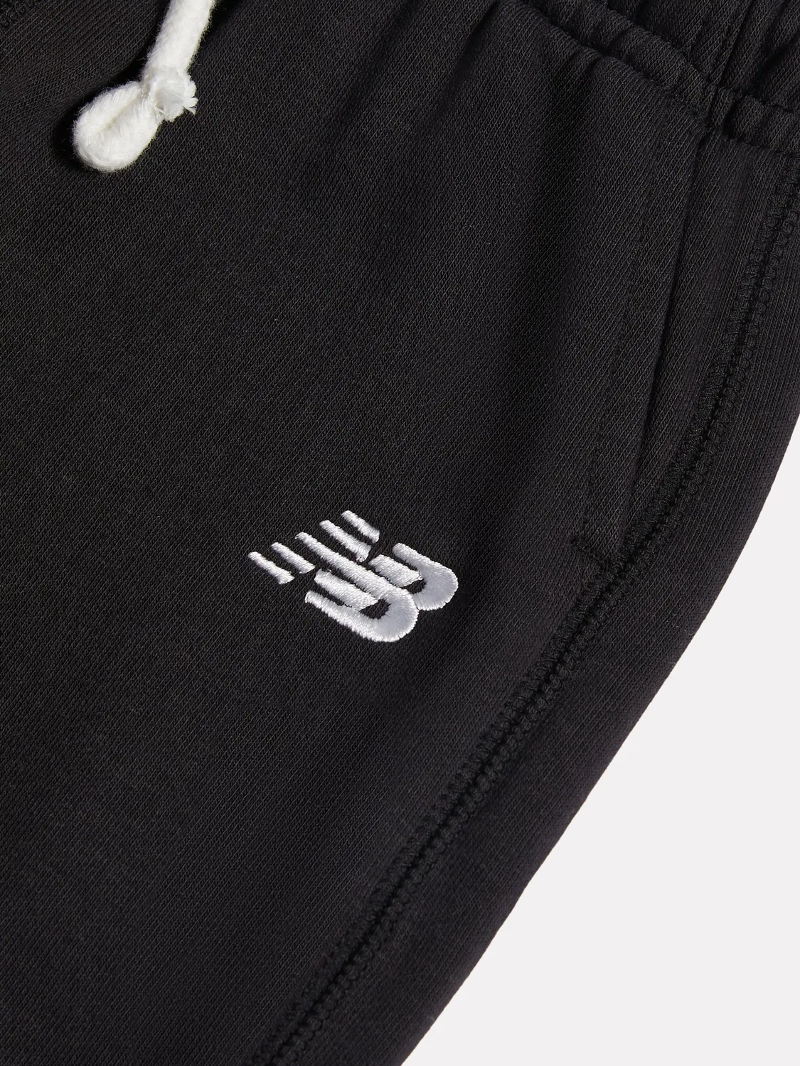 Джоггеры из французского терри New Balance, черный — фото 3