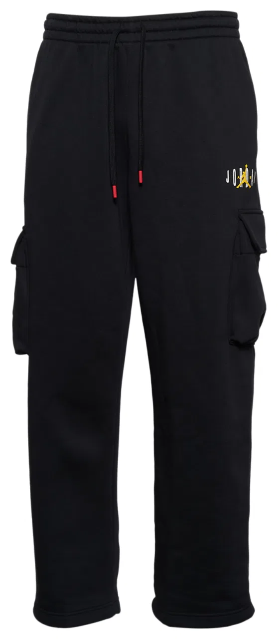 Мужские брюки карго из флиса на хлопковой основе Brooklyn Fleece Cargo Pants Jordan, желтый/черный
