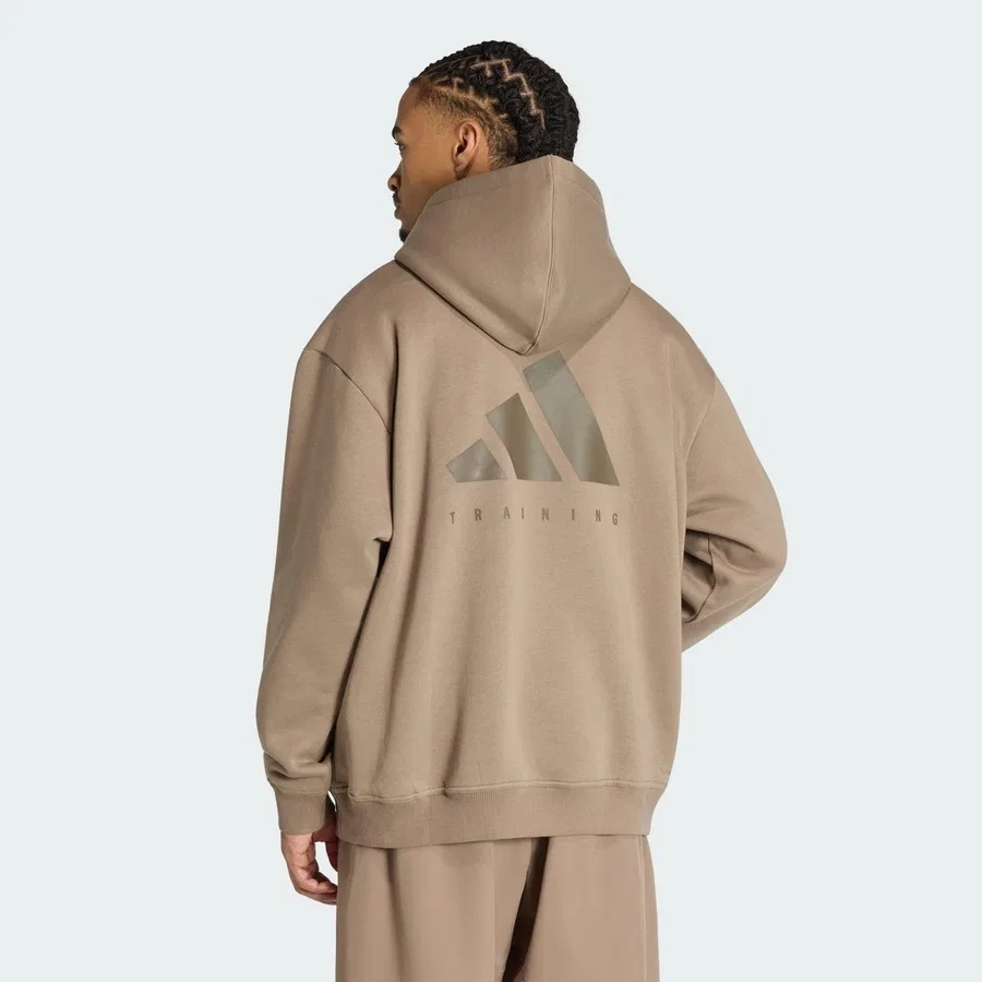 Худи с капюшоном оверсайз модель Performance KS1154 Primelift Workout adidas, Черный — фото 2