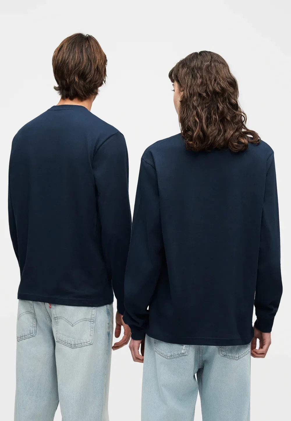 Унисекс - футболка с длинными рукавами Lacoste, Navy Blue — фото 4