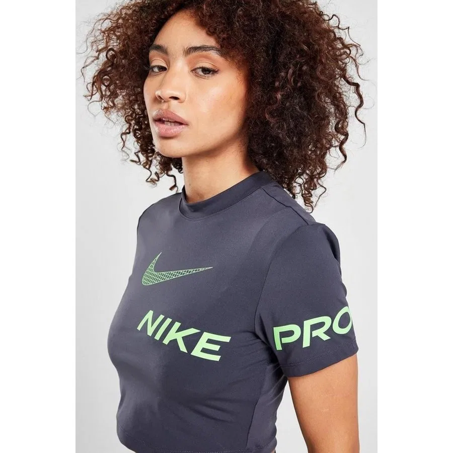 Спортивный топ с принтом Nike Pro Dri-Fit, Антрацитовый — фото 4