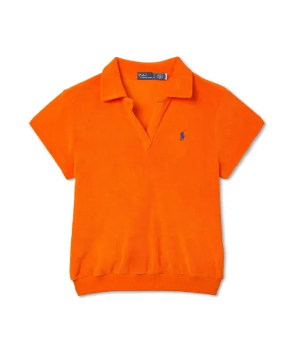 Пике/поло терри, свободная посадка, Polo Ralph Lauren, оранжевый