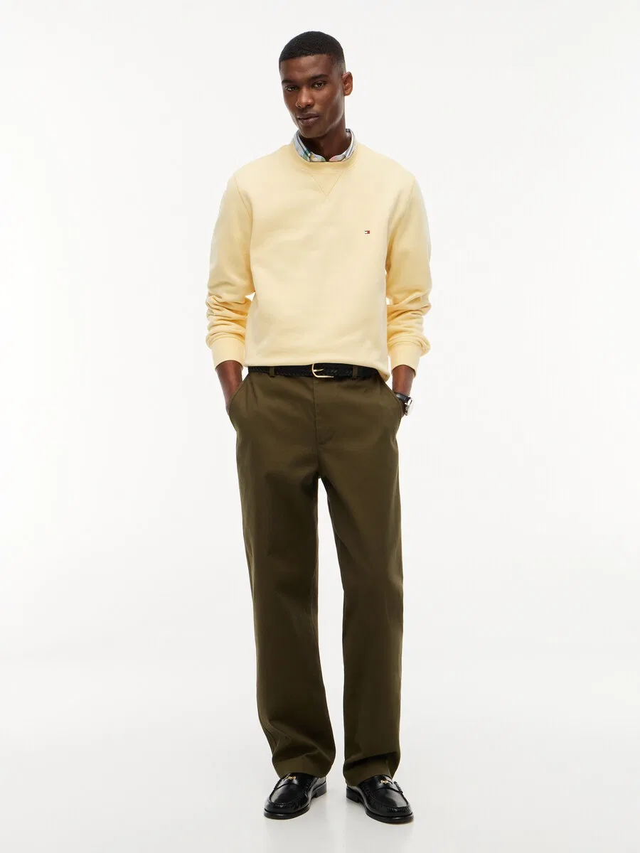 Толстовка TOMMY HILFIGER 'ESS SEASONAL' светло-желтого цвета — фото 4