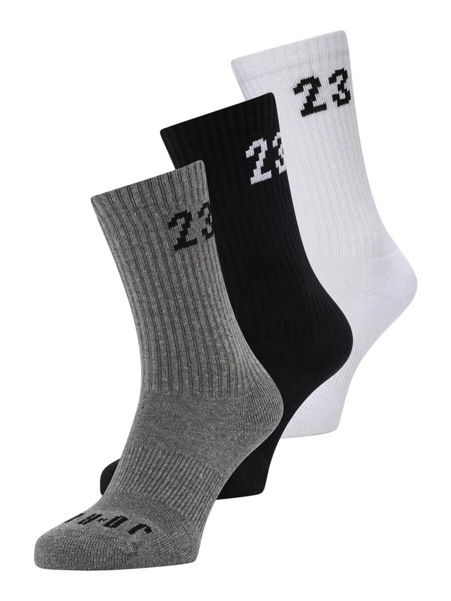 Спортивные носки Jordan Athletic Socks 'Essential' в пестро-сером, черном и белом цветах