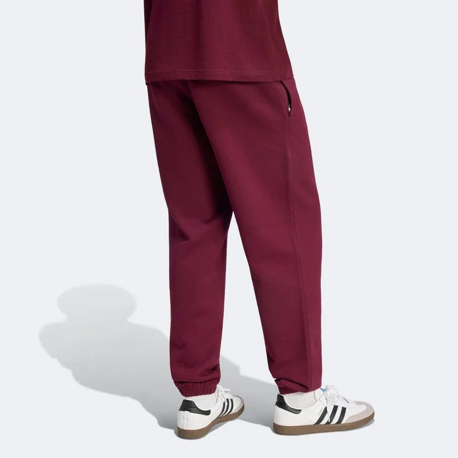 Зауженные брюки ADIDAS ORIGINALS бордового цвета — фото 4