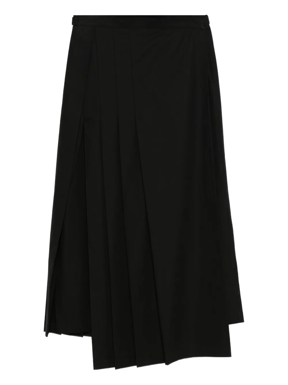 

Юбка с запахом и складками Yohji Yamamoto, черный