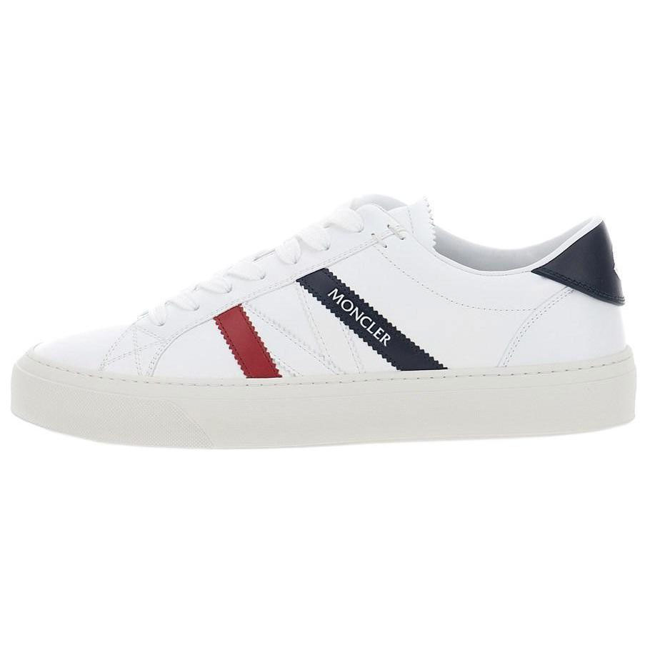 

Moncler Monaco Low Top Скейтерские Кроссовки Мужские Белые