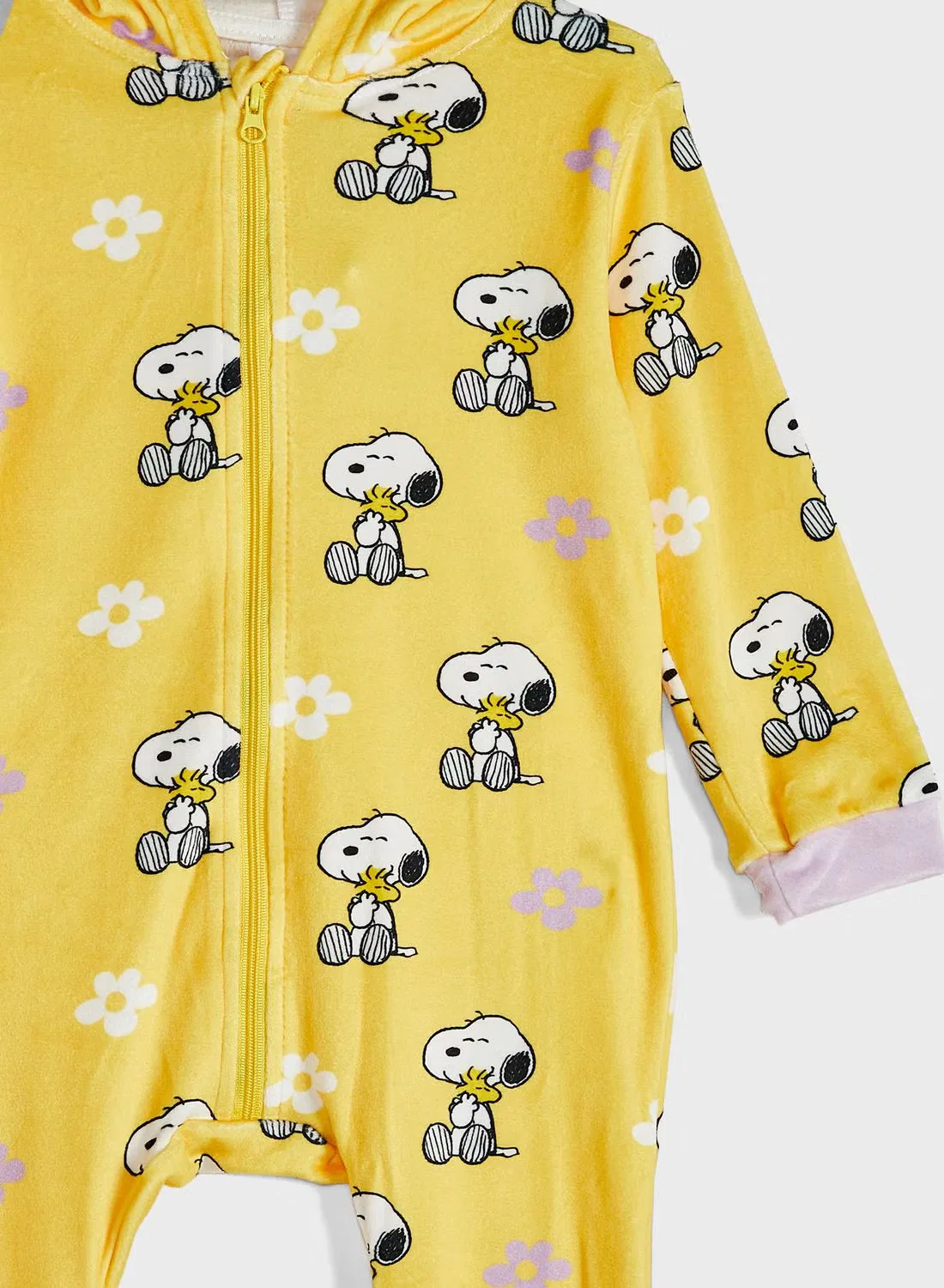 Боди-комбинезон с принтом Snoopy Peanuts, желтый — фото 3