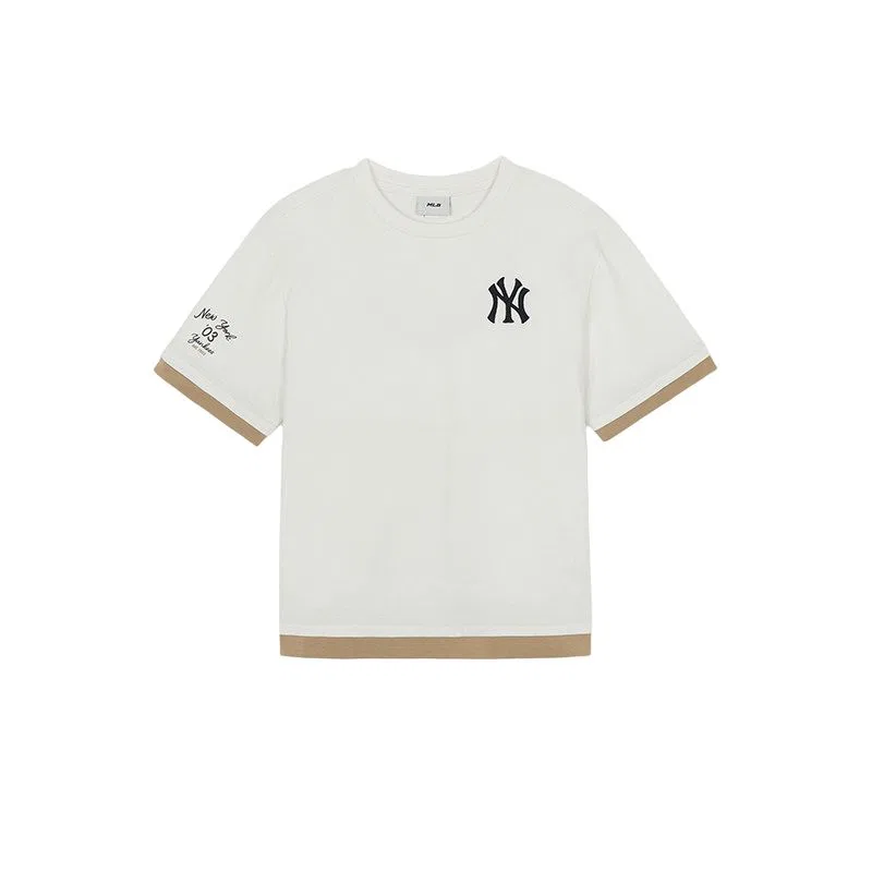 Детская футболка с принтом MLB KIDS, Gray White