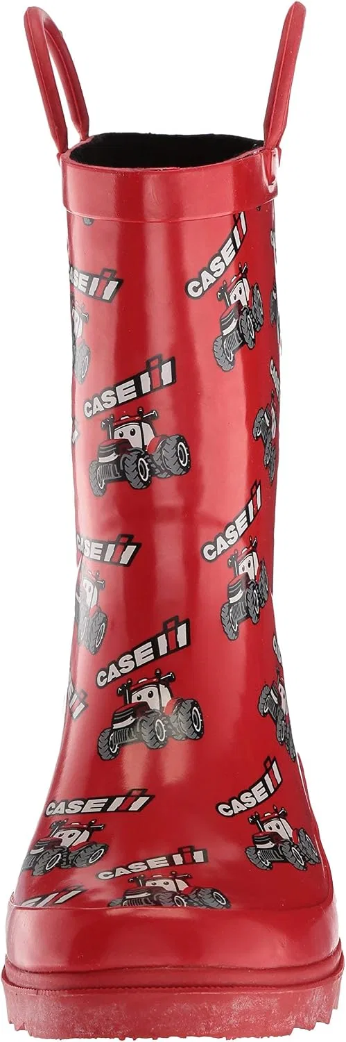 Детские сапоги для девочек с принтом AdTec CI-4001 Ad Tec, Red — фото 2